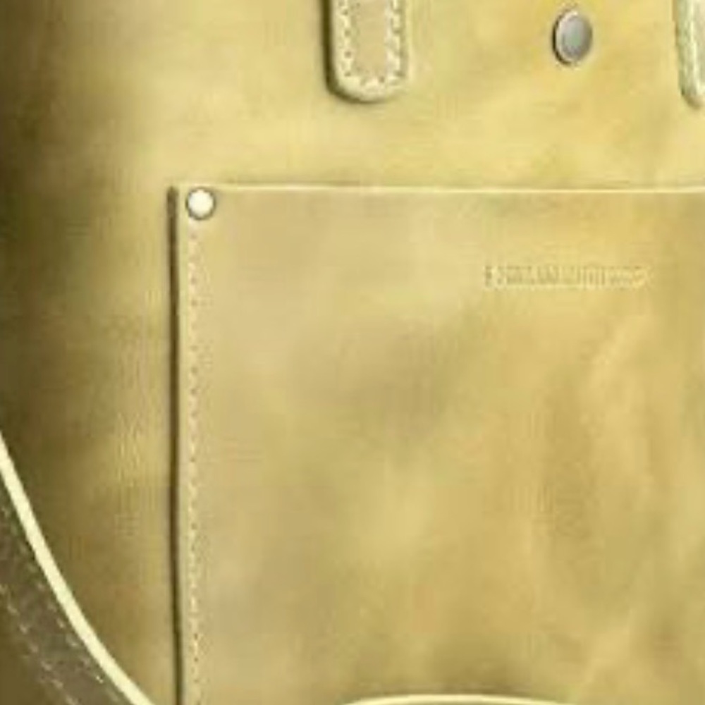 Portland Leather Anjou Green Leather Pouch large total eclipse - Picture 5 of 5